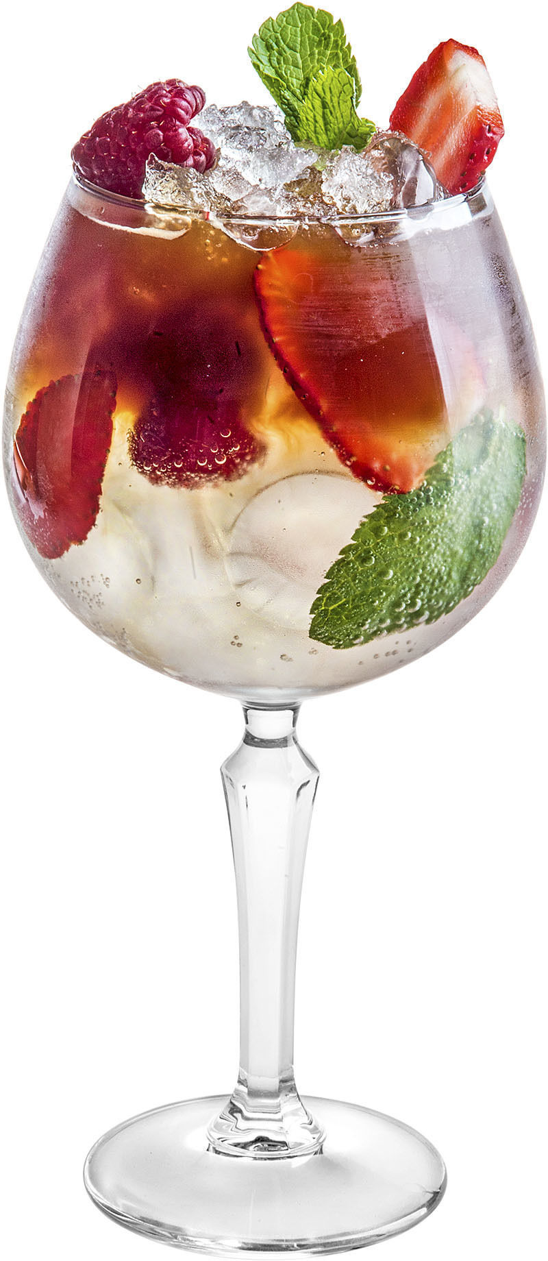 Рецепт коктейля Кофейный джин тоник с ягодами