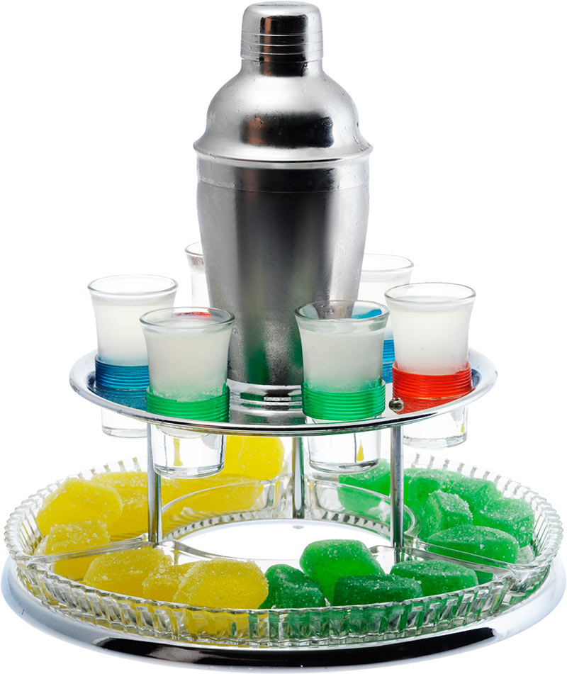 Рецепт коктейля Камикадзе в шейкере